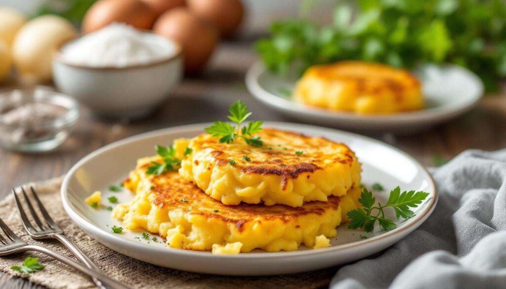 Kartoffelpuffer aus Kartoffelbrei: diese Resteverwertung spart richtig Zeit & Geld