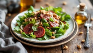 Rosina Ostler verrät ihr Signature-Rezept: Feldsalat mit Blutwurst und Kakao aus dem Alois