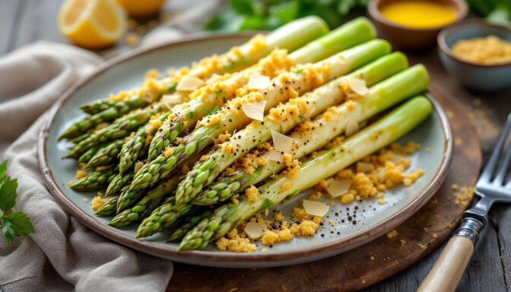 Spargel aus dem Ofen mit Parmesan: Konditorniveau für ein Gemüsegericht!