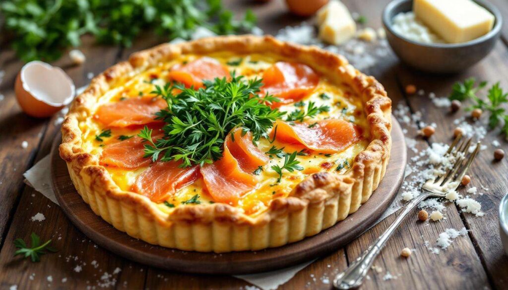 Frühlingsquiche mit Bärlauch und Lachs, die dein neues Lieblingsrezept werden könnte