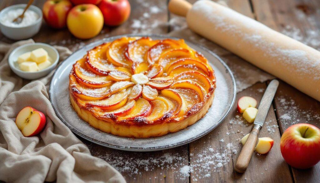 Apfelkuchen verkehrt herum: Die französische Tarte Tatin gelingt mit nur vier Zutaten