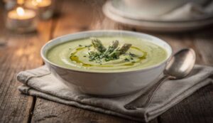 Spargelcremesuppe: Drei Sterneköche verraten, was die meisten beim Fond falsch machen
