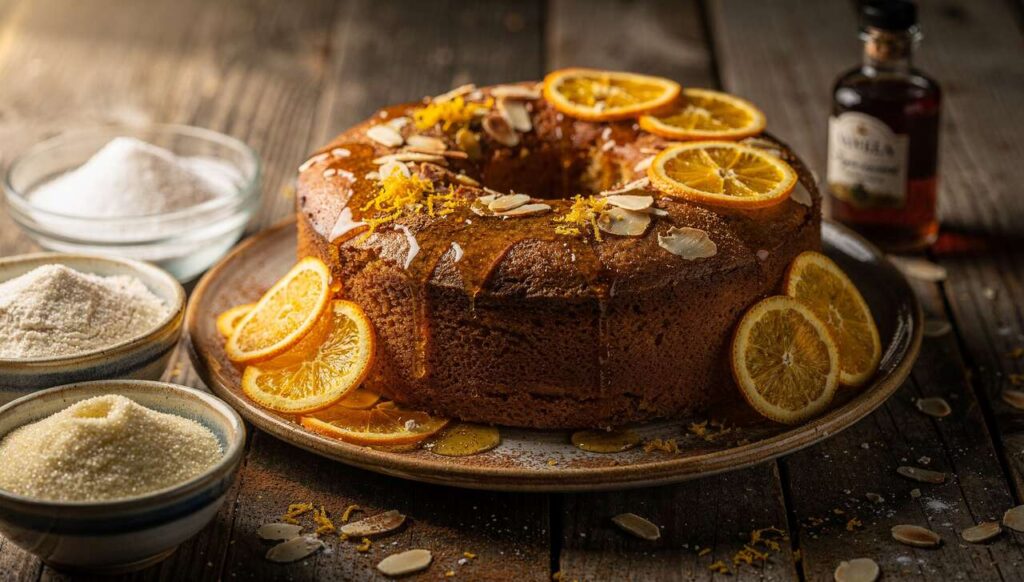 Saftig, fruchtig und gerade richtig süß: Dieser Kuchen mit Grieß und Orangen hat es in sich