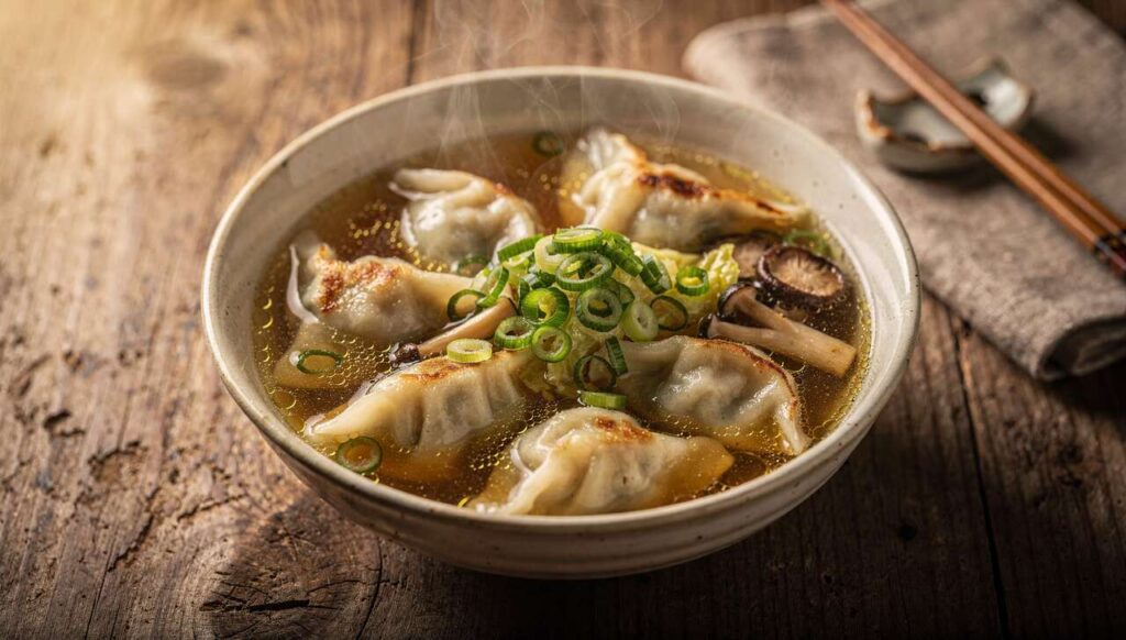 Gyoza-Suppe: japanisches Comfort Food in seiner köstlichsten Form