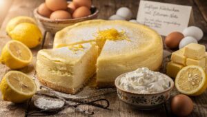 Saftiger Käsekuchen ohne Boden mit Zitronen-Note: einfach & gelingsicher