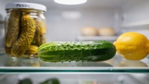 Wieso Sie Salatgurken immer mit einem Teelöffel im Kühlschrank lagern sollten