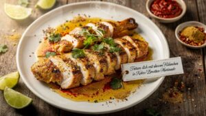Träum dich mit diesem Hähnchen in Kokos-Limetten-Marinade in die Ferne