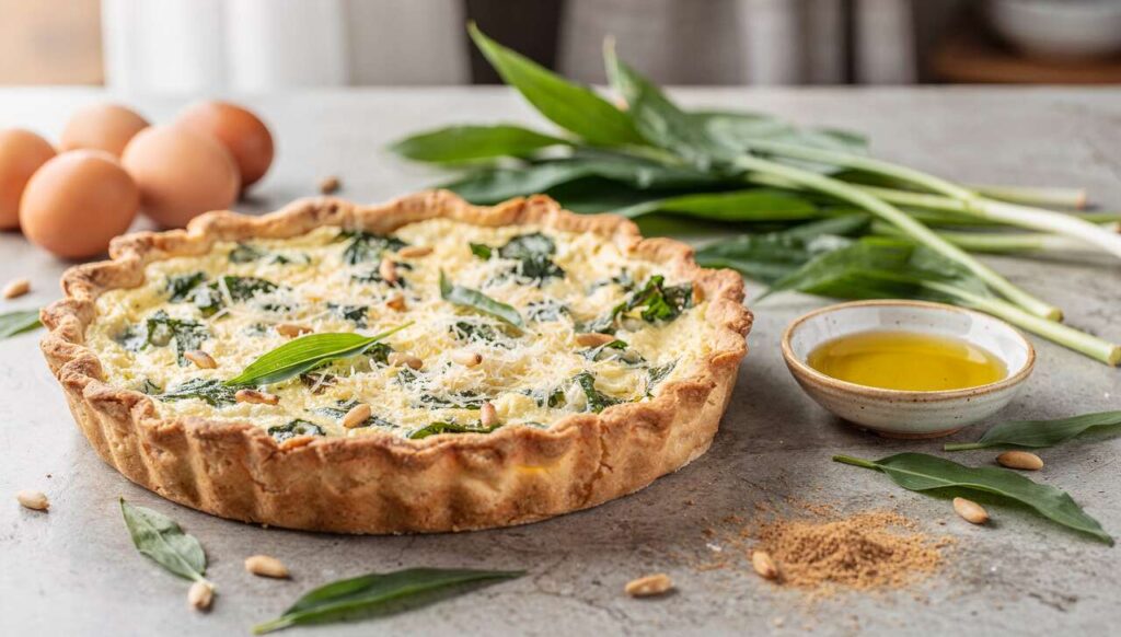 Bärlauch-Quiche mit Ricotta und Pinienkernen, die dein neues Frühlingsgericht wird