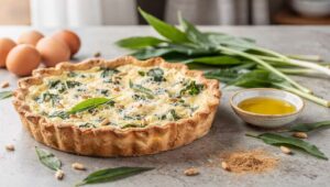 Bärlauch-Quiche mit Ricotta und Pinienkernen, die dein neues Frühlingsgericht wird