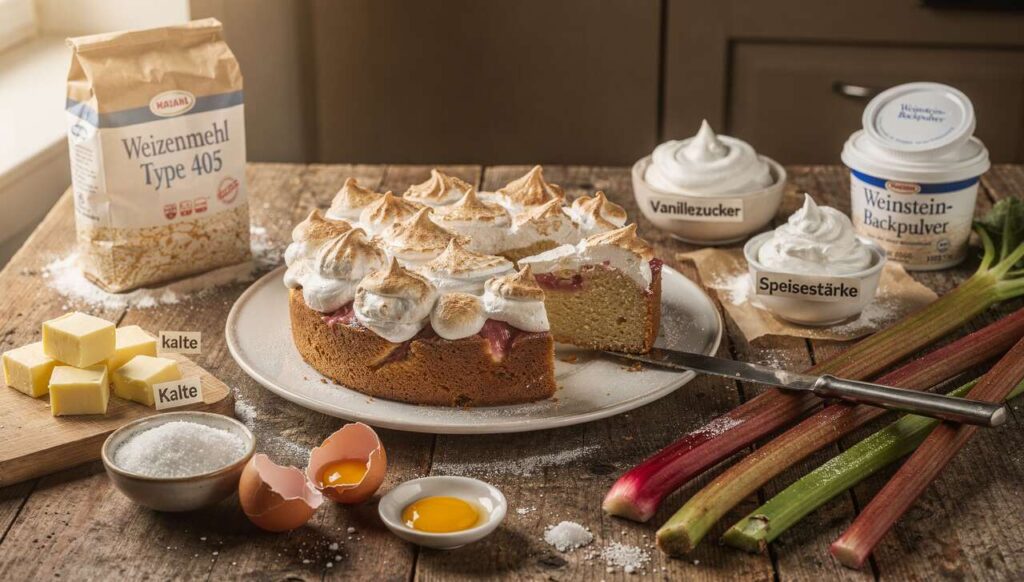 Rhabarber-Baiser-Kuchen: Konditoren erklären den Trick für die perfekte Haube