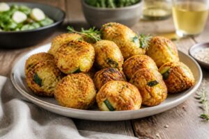Zucchini-Couscous-Puffer aus dem Ofen: knusprig ohne Ölbad